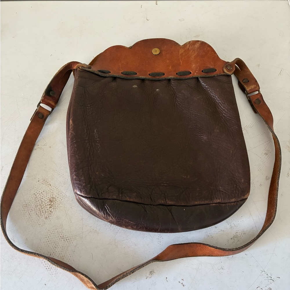 Source Unknown Brown and Tan Shoulder Bag